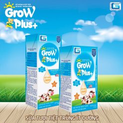 Sữa tươi tiệt trùng ít đường Grow Plus+