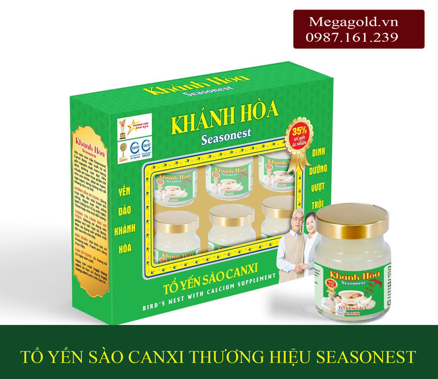 Tổ yến sào canxi thương hiệu SEASONEST- Bổ sung chất dinh dưỡng toàn diện cho sức khỏe